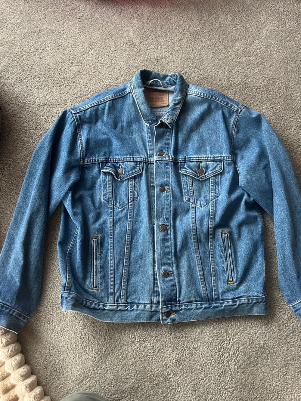 1995 Trucker Levi's Blue Men's Denim Jacket Lightweight Shirt Jacket